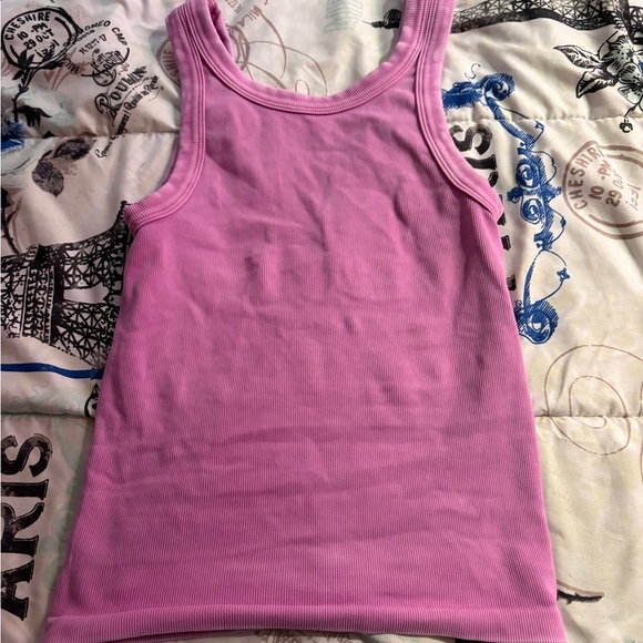Nikibiki Raspberry Pink  Ribbed tank Top - Picture 2 of 5